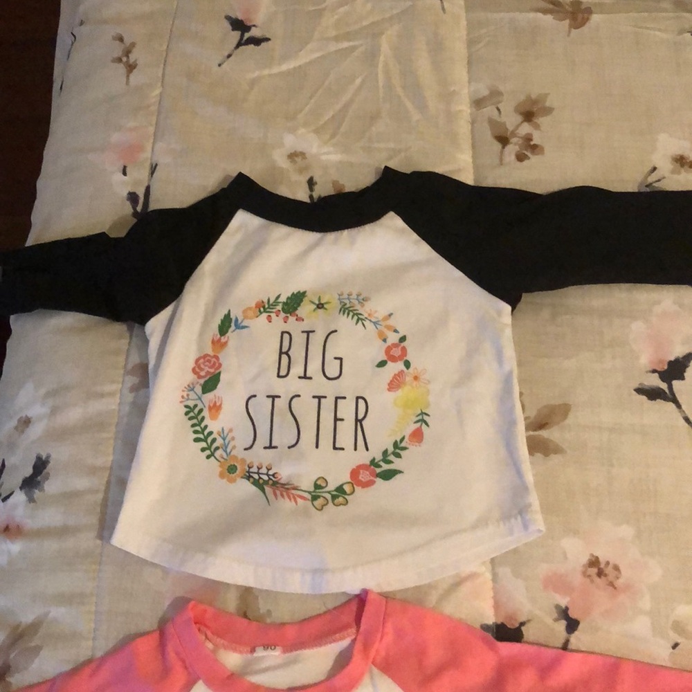 Two big sister shirts brand new